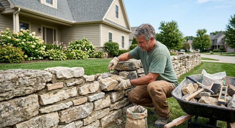 Brick Fence Repair in Sarasota County, FL