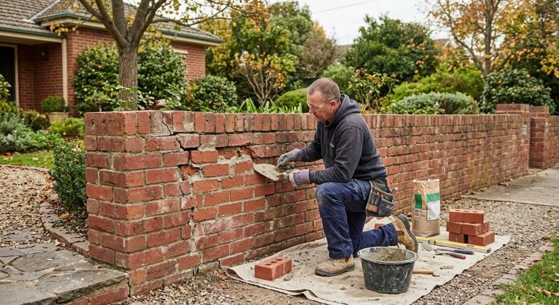 Brick Fence Repair in Sarasota County, FL