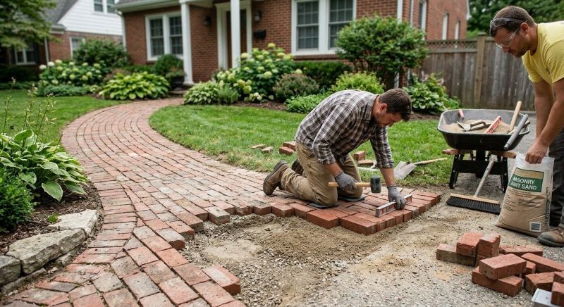 Brick Pathway Repair in Sarasota County, FL