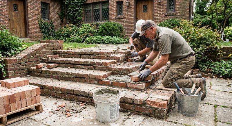Brick Stairs Repair in North Port, FL