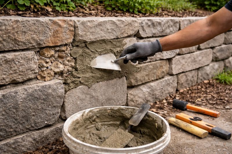Stone Wall Repair in Englewood, FL